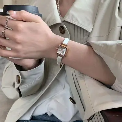 Women's Quartz Watch Leather Strap - 5
