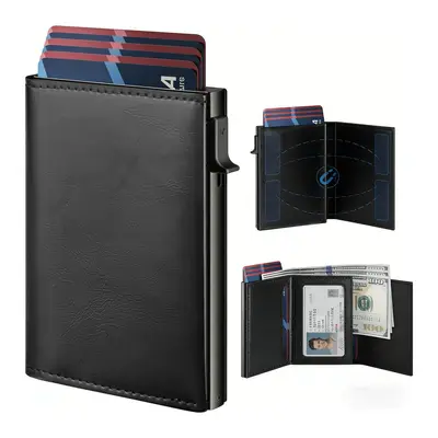 Carbon Fiber Men's Wallet with RFID Protection and Pop-Up Card Holder, B011 - 5