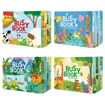 Tear-and-Stick Quiet Busy Book, Educational Toddler Early Learning Book - 6
