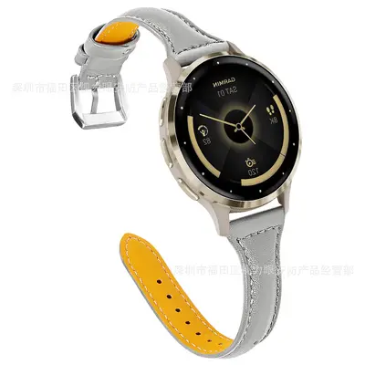 18MM Slim Leather Watch Band for Garmin Venu 3S/2S - 11