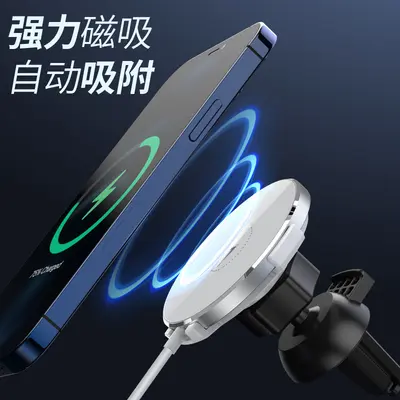 Apple 15W MagSafe manyetik kablosuz şarj cihazı, iPhone cep telefonu şarj cihazı için uygundur.