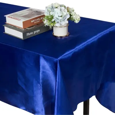 Satin Square Tablecloth 70g High-Density for Weddings and Restaurants - 13