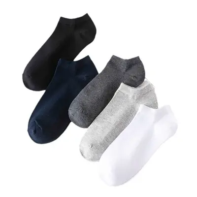 Herren-Sommersocken, dünn, atmungsaktives Mesh, kurz, Schwarz Weiß Grau