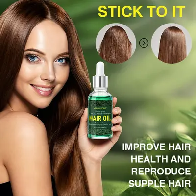 Platycladus Leaf Hair Care Essential Oil, for Tough and Dense Hair, Anti-Tangle - 3