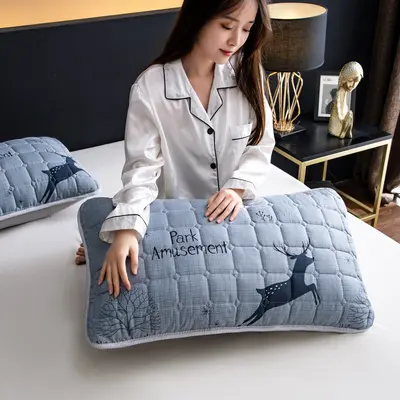 Quilted Waterproof Pillow Protector 48x74cm, Set of Two - 4