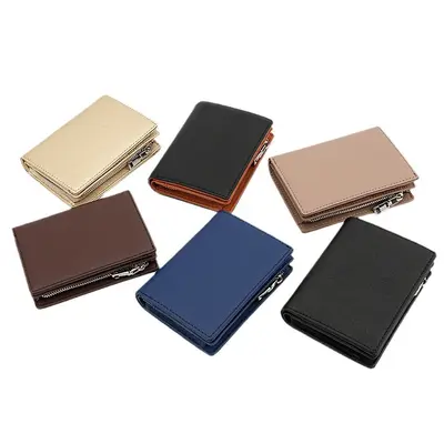 Vertical Genuine Leather Men's Wallet, Multi-Card Slots - 6