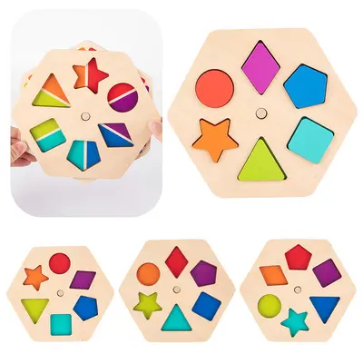 Holz-Formenspielzeug mit Farben und Drehfunktion