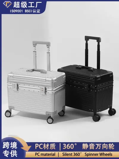 20-inch Top-Opening Luggage with Aluminum Frame Carry-on Trolley Suitcase, Durable Travel Bag for Men and Women, High-Quality Design, Suitable for Sitting