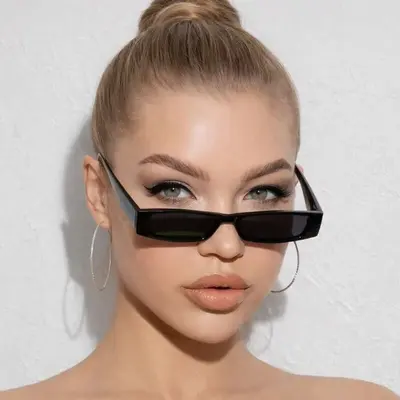 Retro Small Square Frame Sunglasses with UV Protection