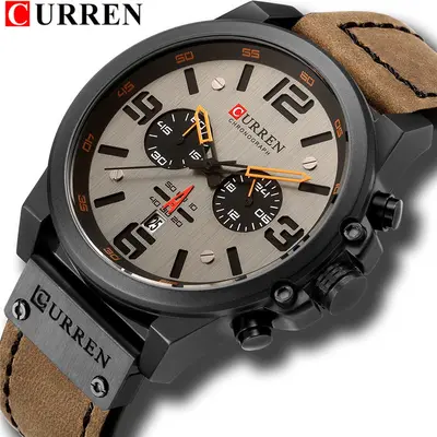 CURREN 8314 erkek saati, kronograf, su geçirmez - 1