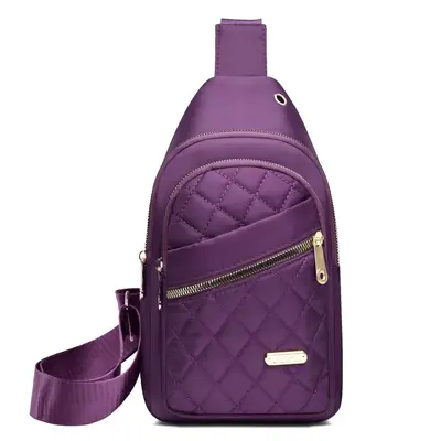 Women's Large Capacity Nylon Chest Bag with Shoulder Strap, Bicycle Bag - 11