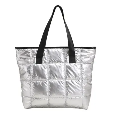 Koreanischer Stil, leichte große Damen-Tote-Bag, Baumwoll-Steppdesign - 6