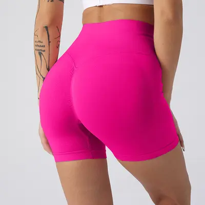 Sommer neue hochbündige Hüft-Lifting-Fitness-Leggings für Damen, sportliche Bauch-Kontrolle Radler-Leggings, Pfirsich-Hüft-Yoga-Shorts. - 13