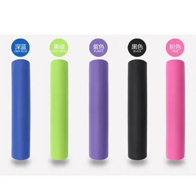 80 cm Geniş 10 mm Kalın NBR Çizgili Yoga Matı, Logo Baskılı - 3