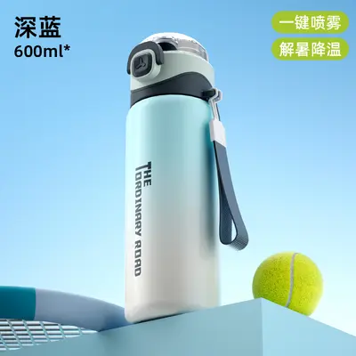 Spray Cooling Insulated Bottle with Dual-Drink Lid, 316 Stainless Steel Sports - 8
