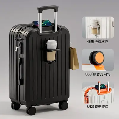 Trolley-Koffer mit Zahlenschloss, robust und langlebig - 8