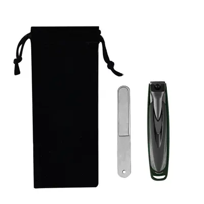 Stainless steel nail scissors set, angled - 10