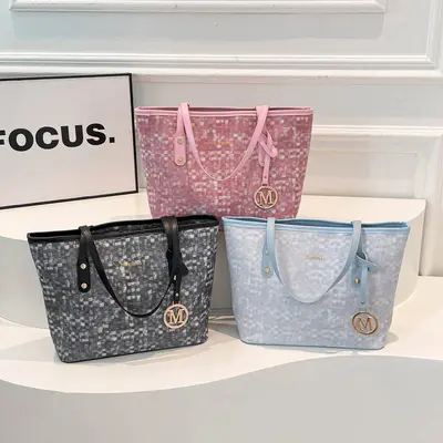 Women's Large Capacity Tote Bag, Versatile Single-Shoulder Bag - 1