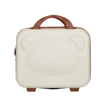 Bear cosmetic bag 14 inch mini suitcase small luggage souvenir cartoon storage cosmetic bag password box
