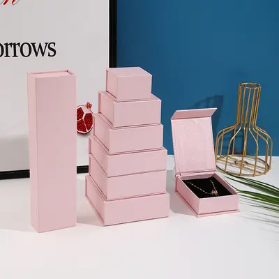 Spot magnetic lid box, premium jewelry box, ring earring, necklace, pendant, bracelet, jewelry packaging box - 8