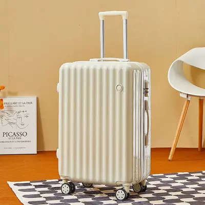Korean Style Combination Lock Suitcase, 360° Wheels, Large Capacity - 8