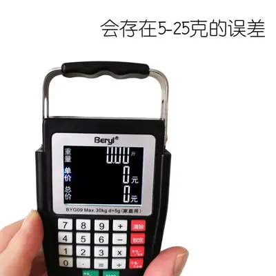 Voice pricing scale, rechargeable portable handheld