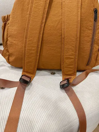 Japanese-Style Large Canvas Drawstring Bucket Backpack - 5