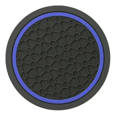 Car Cup Coaster, Honeycomb Design, Anti-Slip Soft Rubber, 7 cm - 11