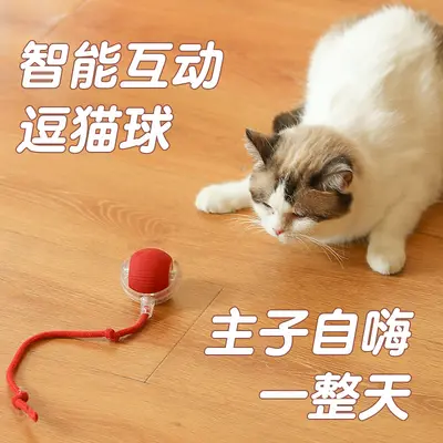 Smart Cat Ball Toy, Automatic Dodging Electric Self-Play Toy - 4