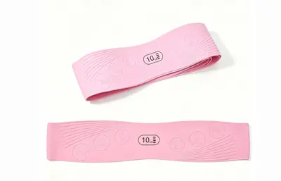 Yoga Resistance Band for Leg Strength Training, 100% Natural Silicone Elastic Band - 6