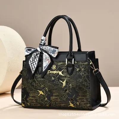Printed Women's Handbag, Large Capacity Crossbody Bag