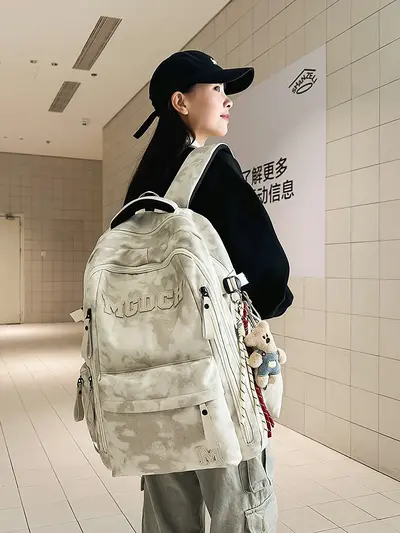 Großer Rucksack im Korea-Stil mit Laptopfach - 5