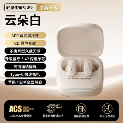 Halb-In-Ear Bluetooth-Ohrhörer, Rauschunterdrückung, extralange Akkulaufzeit, angenehm - 12
