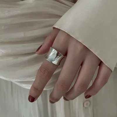 S925-Silber glatte Ringe Damen - 12