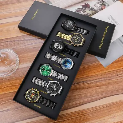 Men's 7-Piece Gift Set, Fashionable Watches - 10