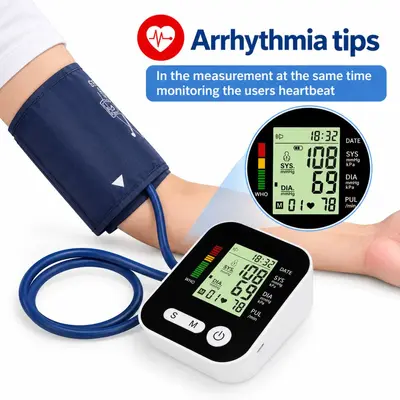 Medical Grade Electronic Blood Pressure Monitor, High Precision Home Use