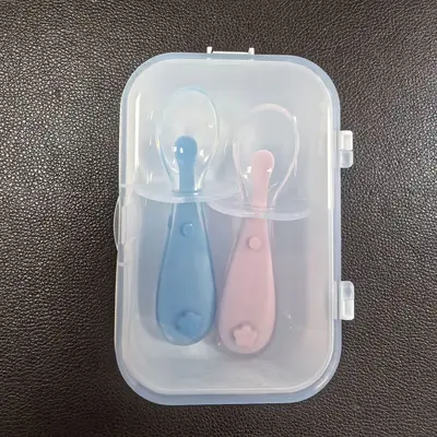 Silicone Soft Baby Spoon for Newborns, Training Feeding Spoon 6 Months+ - 9