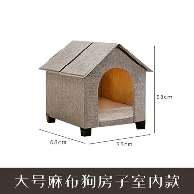Faltbare Outdoor-Hundehütte mit abnehmbarem Plüschkissen - 8