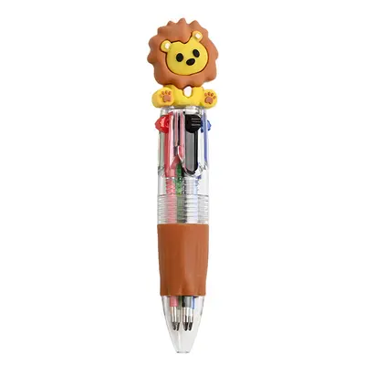 Tierfigur-Mini-Kugelschreiber, Vierfarbig, Druckmechanik