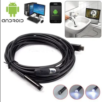 7mm su geçirmez endoskop kamera, Android/USB, boru ve araba muayenesi için - 4
