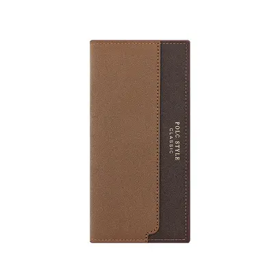 Men's Long Wallet, Embossed Pattern, Multi-Card Slots, Large Capacity - 5