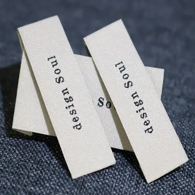 High-Density Woven Neck Labels for Garments and Home Textiles
