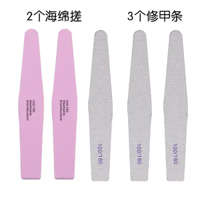 Nail polishing kit, sponge files and buffer strips - 9