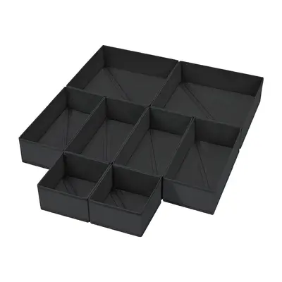 Washable non-woven fabric PP sheet underwear storage box for home use, foldable storage box for wardrobe drawers. - 7