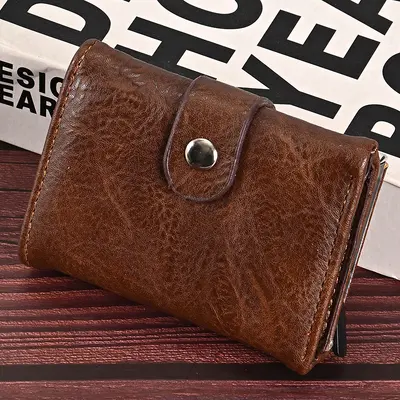 Short PU Men's Wallet with Multiple Card Slots - 2