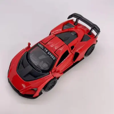 Alaşım Oyuncak Spor Araba, Çocuk Model Araç, Kapı Açılır, Geri Çekmeli Motor - 8