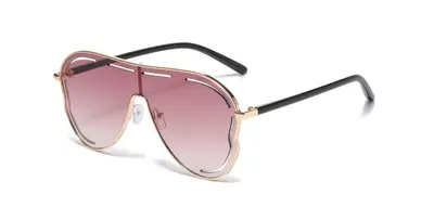 2025 Large Irregular-Shaped One-Piece Lens Sunglasses for Men - 9
