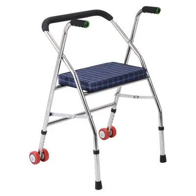 Rollator aus Edelstahl für Senioren mit Rädern und Sitz