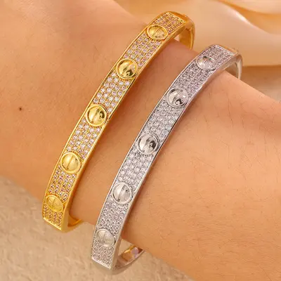 18K vergoldetes Armband, LOVE-Design, Paarmodell