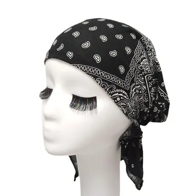 Pirate Tricorn Hat, Chemo Head Wrap Cap, Thin Breathable Adult Hat - 6